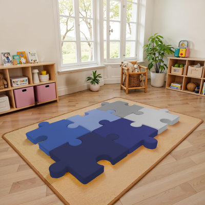 Coussins à emboîtement SoftScape, 6 pièces - bleu marine / bleu poudre