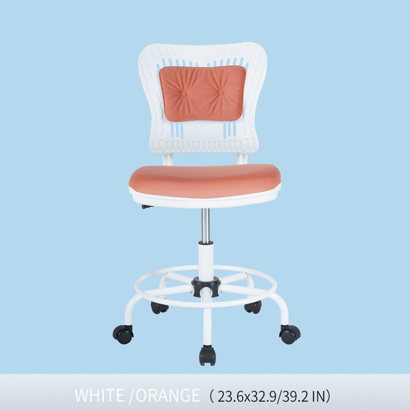 Chaise de travail en tissu, Orange