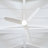 Thibeault Indoor Ceiling Fan with Threaded Downrod, Matte White ABS blades and Handheld Remote-722902028