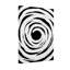 Dessin à la mode en spirale noir et blanc-37938444