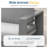 75" All-Weather Metal 3-Seat Patio Sofa Couch With Thick Gray Cushions & Gray Frame-865677630