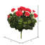 Buisson de géranium artificiel 17,5 "en polyester-913431848