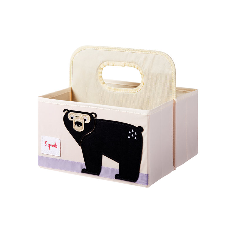3 pousses - Panier à couches pour bébé - Panier de rangement pour la chambre de bébé - Ours