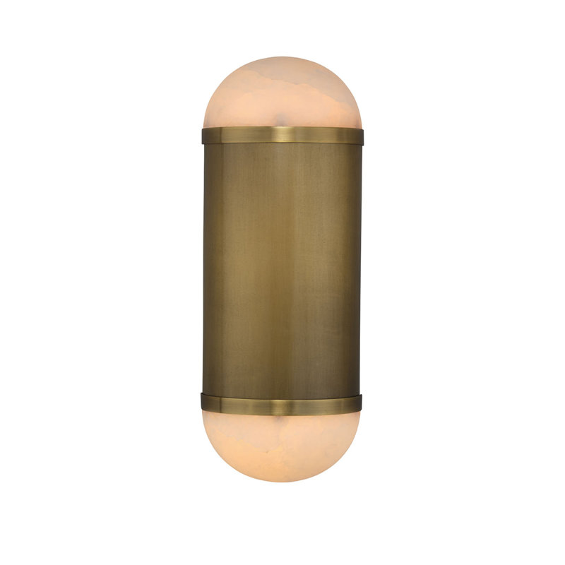 Remedy Alabaster 2-Light Wall Sconce