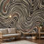 Adhésif décoratif Op Art Wavy Stripes-126556684-126556683