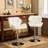 Diljana Swivel Upholstered Adjustable Height Counter Stool with Metal Frame-171838210