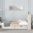 Modern Twin Size Bed Frame With Built-In USB Port On Bookcase Headboard And 2 Drawers-106845170