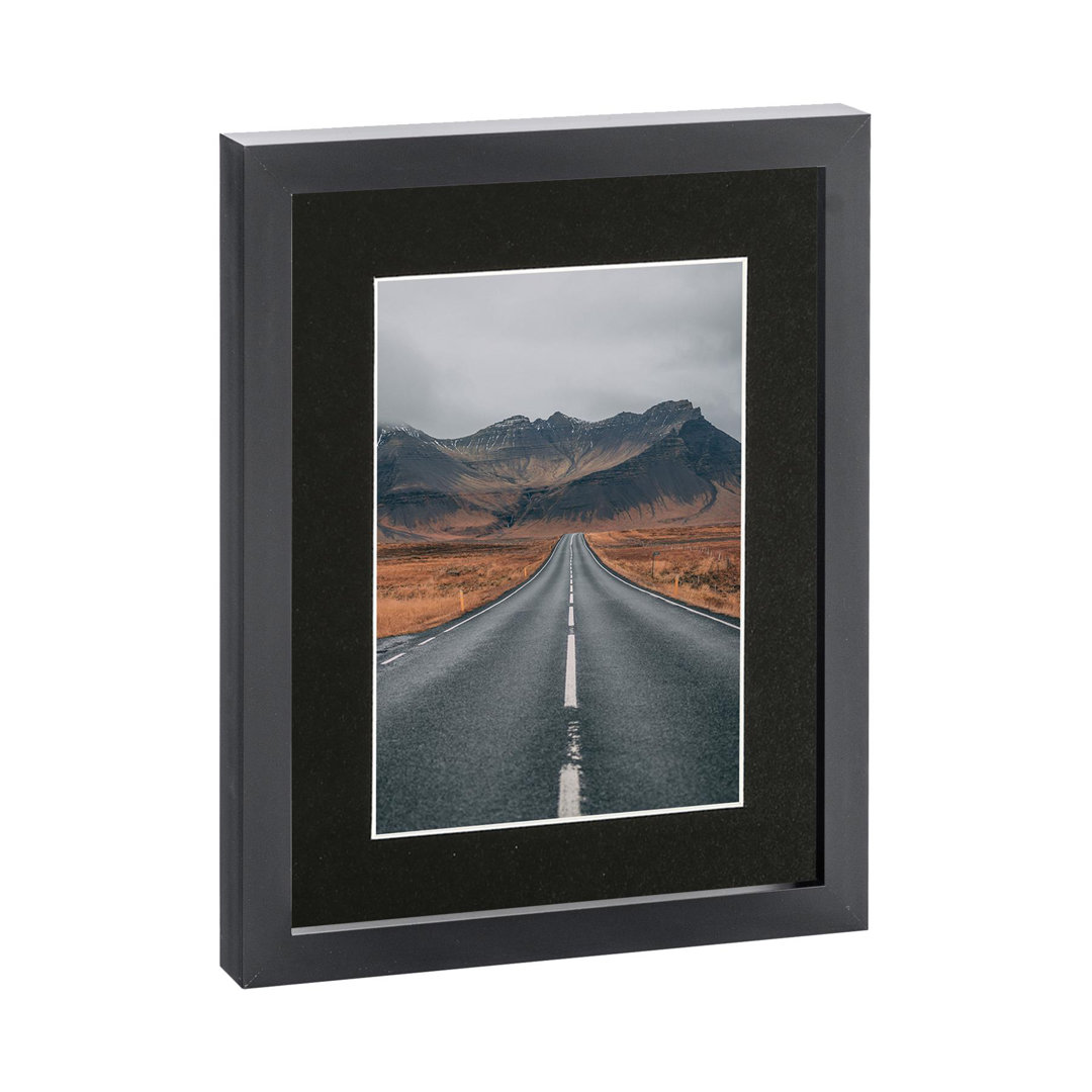 Photo Frame with 4" x 6" Mount - 5" x 7" - Black/Ivory
