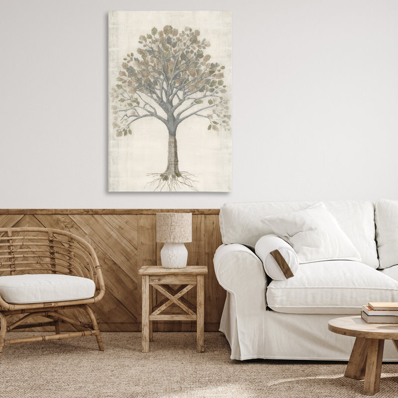 Art mural Wise Tree Impression par Petal Prints Design, H 45 po x l 30 po