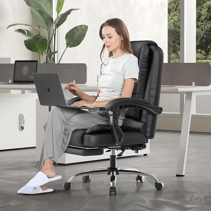 Executive Chair, Faux Leather Black