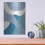  «Retro Abstract 6 Blue Green» par Danhui Nai, art mural en métal-983960318