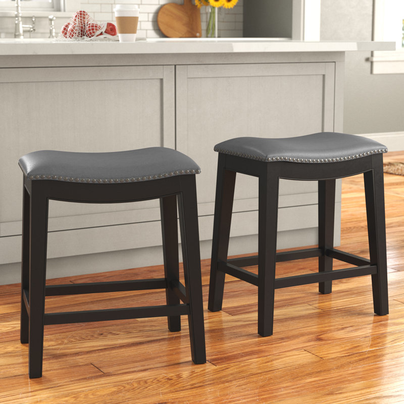 Tabouret de bar et de comptoir, Rouge traditionnel, Tabouret de comptoir (assise de 24 po de hauteur)