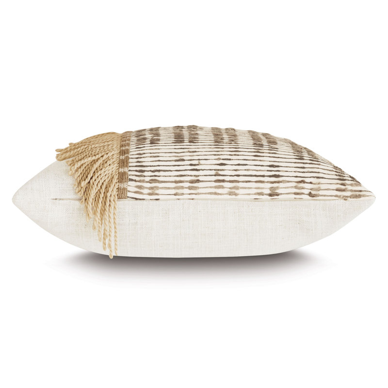 Cabo Fringed Throw Pillow, 20" H x 20" W