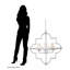 Rosena 4 - Light Chrome Lantern Pendant