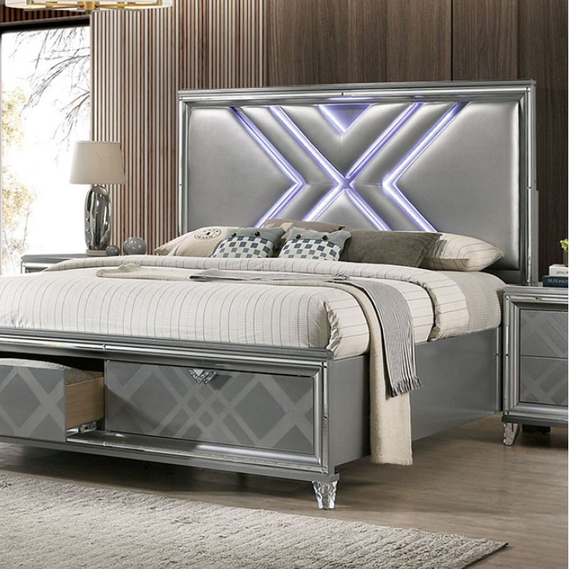 Delshire Upholstered Platform Storage Bed, Queen