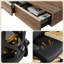 Electric Height-adjustable Desk & Chair Set, 5-drawer Height-adjustable Desk & Ergonomic Office Chair-1765799049