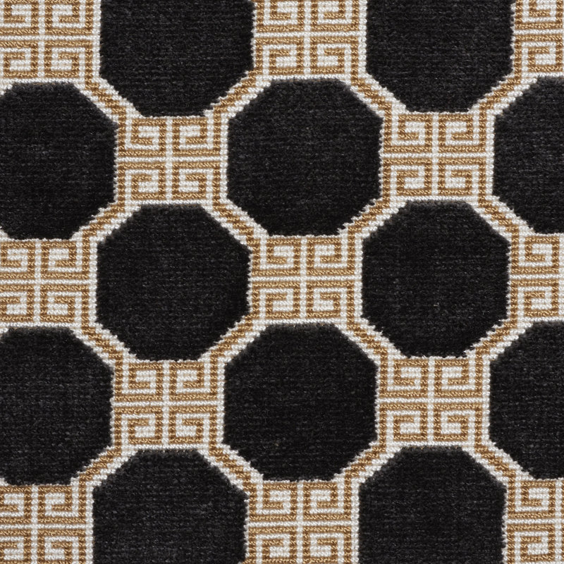 Octavia Velvet Fabric, Onyx