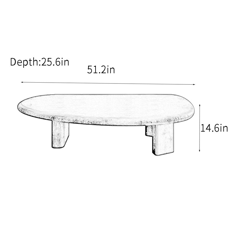 Wabi-Sabi Vintage Solid Wood Coffee Table | Wayfair