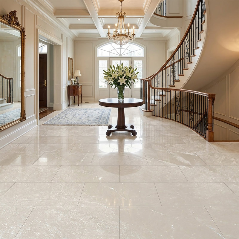 Botticino Polished 12x24 Marble Tile