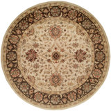 Wool Oriental Area Rug in Beige