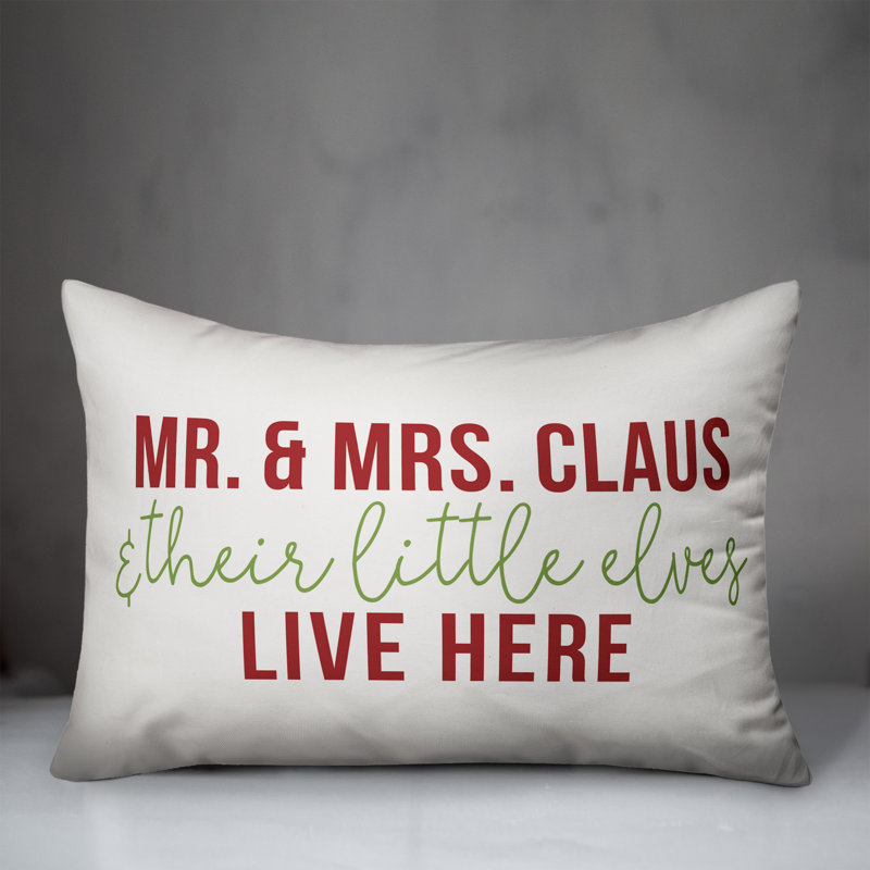  Coussin Mr et Mme Claus, Housse de coussin seulement - sans coussin