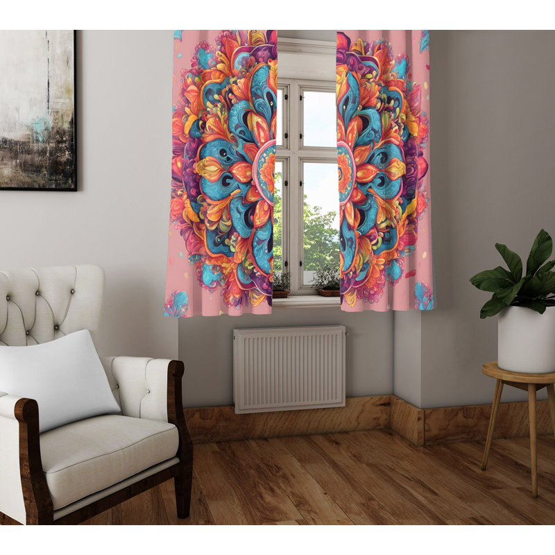 Semi Sheer Curtain Pair, 40" W x 82" L