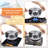 Deep Fryer Pot Tempura Frying Pan 304 Stainless Steel Flat Bottom Japanese Style 