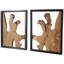 Arlo - Ensemble de 2 reproductions encadrées sur toile