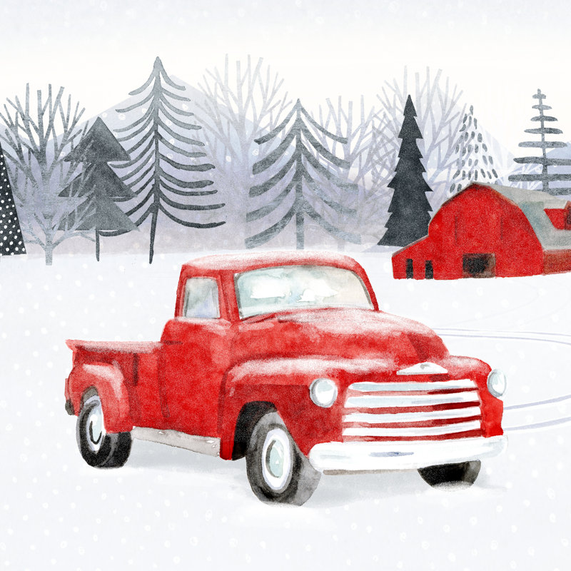 Snow Country II by Victoria Borges - Wrapped Canvas Painting, 76cm H x 76cm W