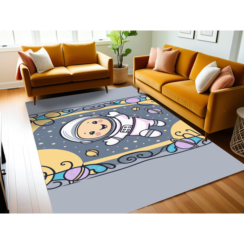 Tapis pour enfants Zoomie, Rectangle 4pi x 6 pi