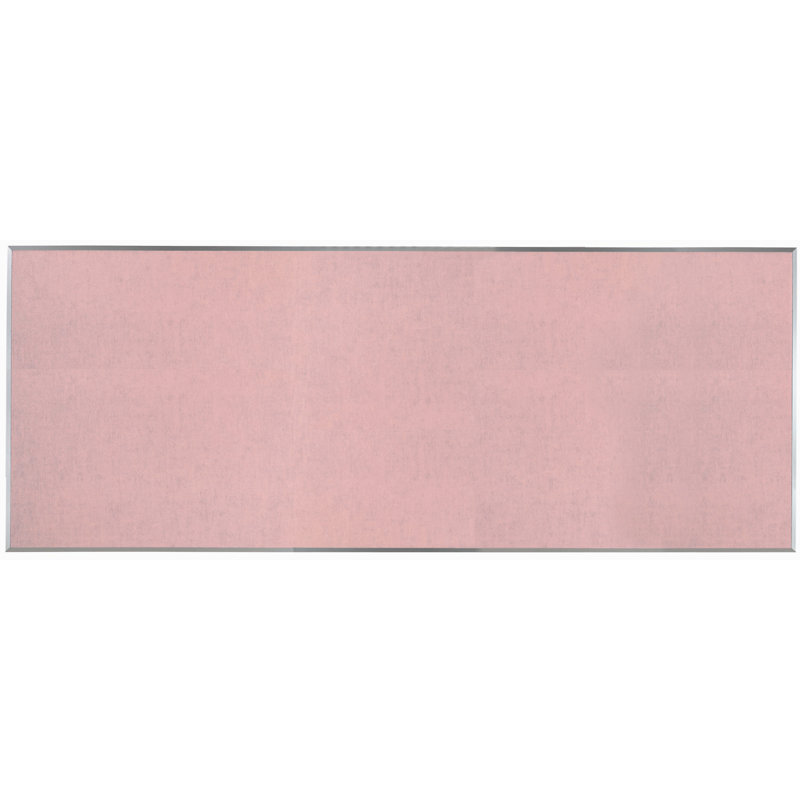 Tableau d'affichage mural en toile de jute, 48 po x 120 po, Rose