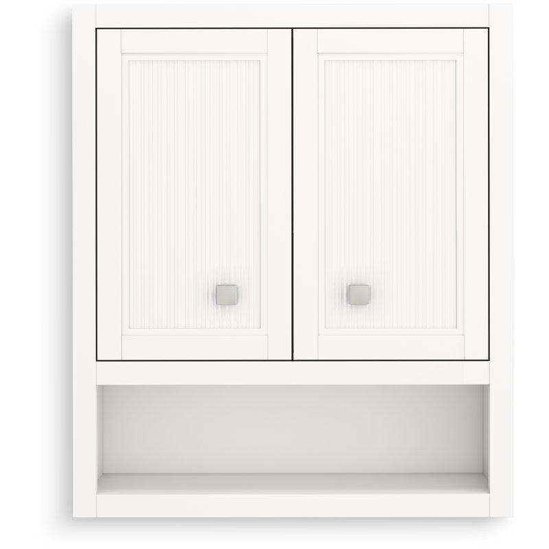 Hearthaven 28" x 24" Wall Cabinet, White