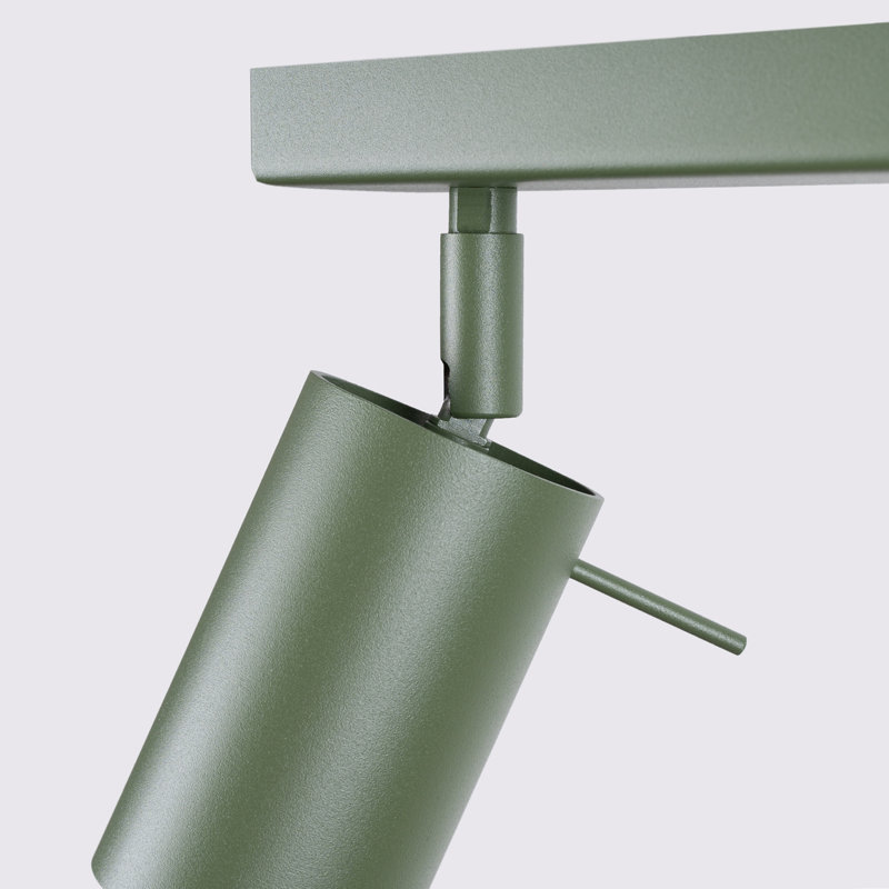 RING Steel Spotlight, Olive Green, 30x6x17 cm, 2 Lights