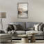 Cadre flottant Mute Lake Neutral Landscape, design par Petal Prints Design-392285551-392285545