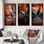 «Heron Graceful Waters», 3 pièces sur toile-538510250-538510254