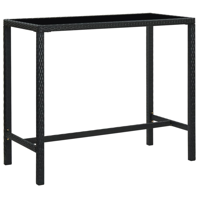 Table de bar Mamers, Noir, L 51,2 po x l 23,6 po x H 43,3 po