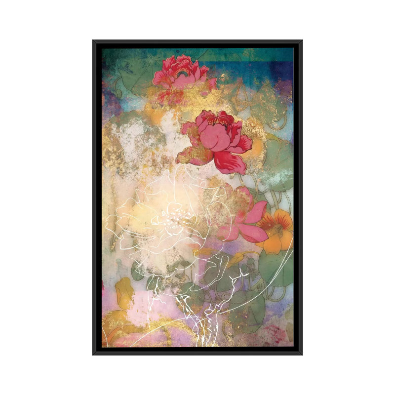Smokey Floral Series: Midsummer, impression sur toile tendue, H 60 po x l 40po x P 1,5 po, Toile tendue