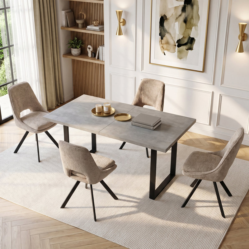 Parsons Chair in Yellow, 4, ‌Greige
