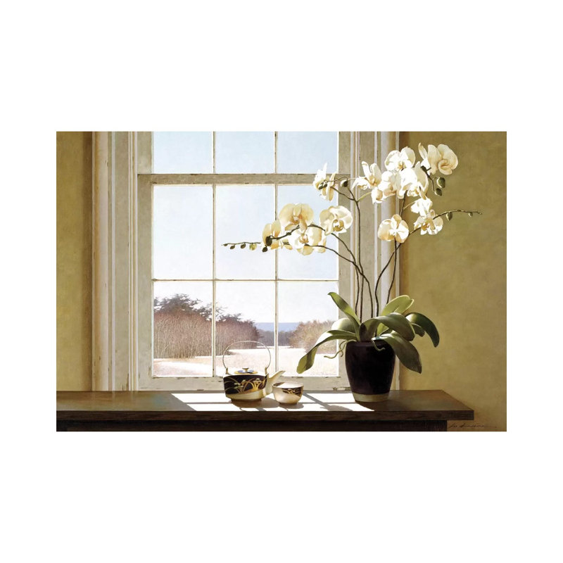 Orchids In The Window II by Zhen-Huan Lu - Gallery-Wrapped Canvas Giclée on Canvas, No Frame, 20.32 cm H x 30.48 cm W