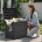 Edrosie Inc 22 " W 31 Gallons Water Resistant Resin Lockable Deck Box-101872827