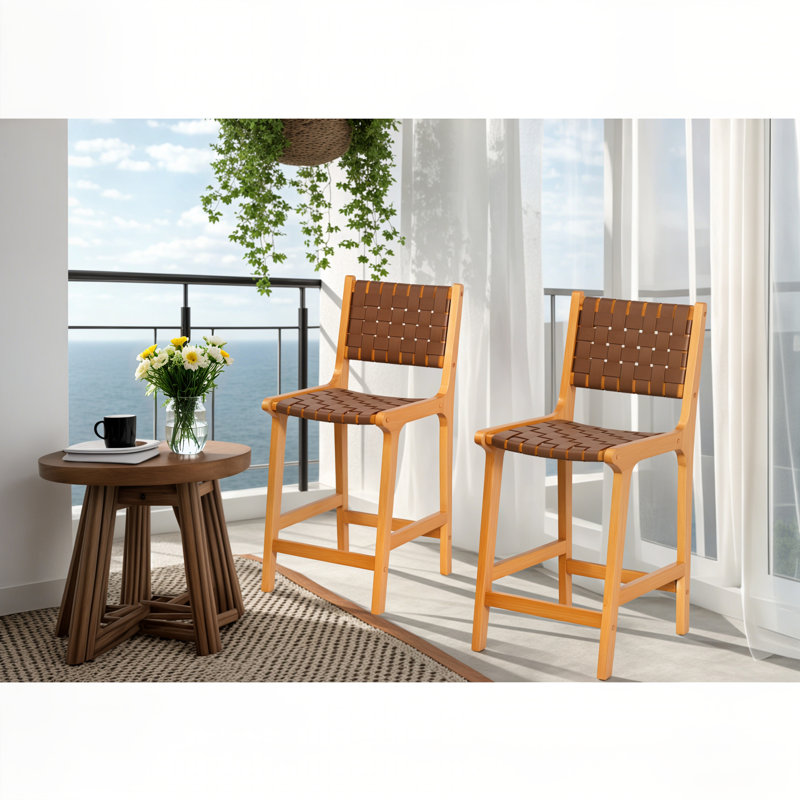 Dolorous Counter Stool, Brown/Yellow, 2