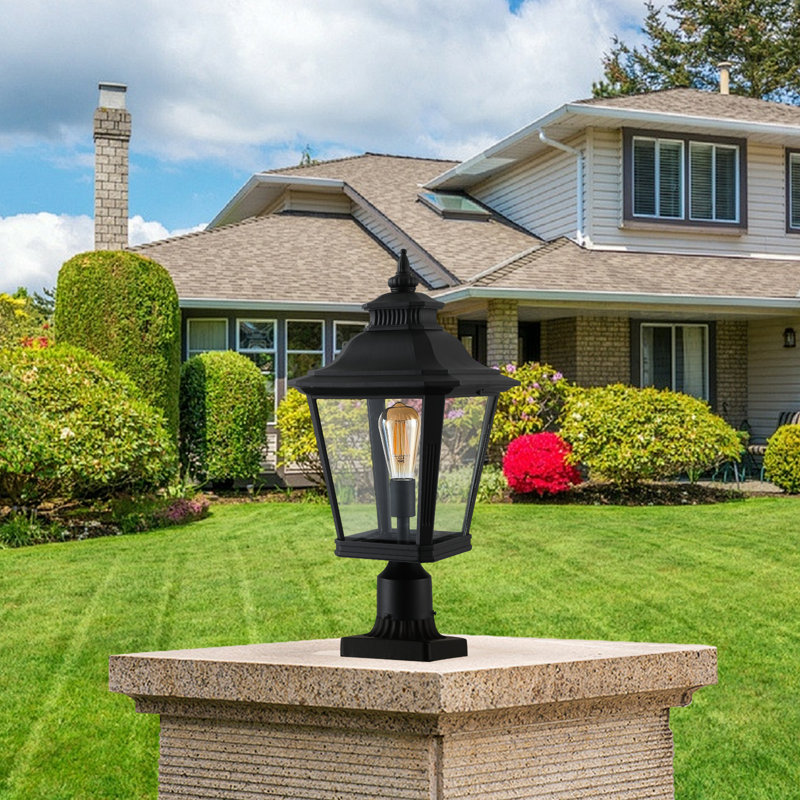 Black Aluminum Outdoor Floating Light