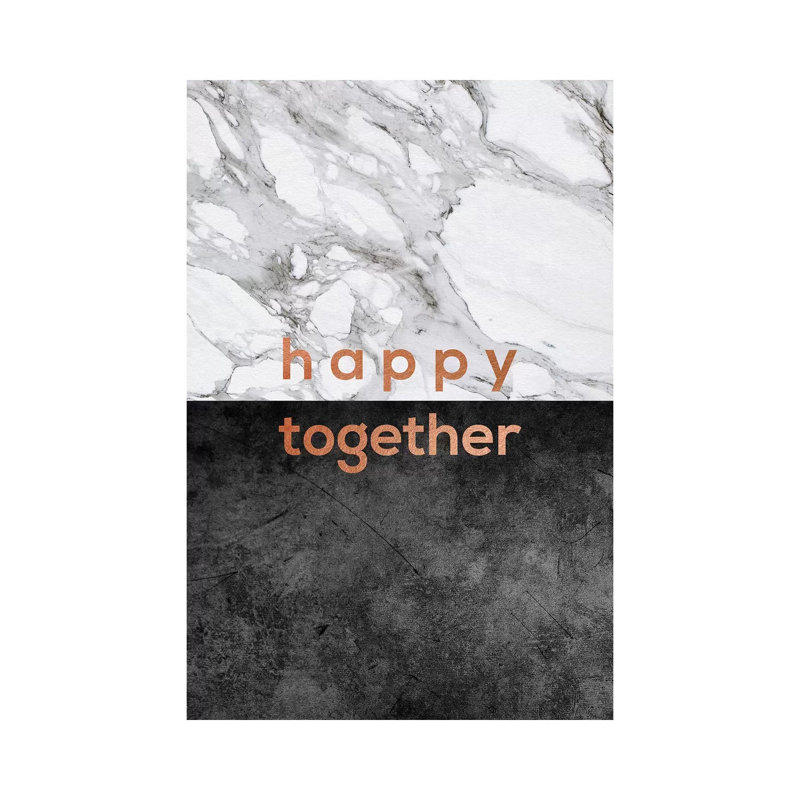 Happy Together Copper by Orara Studio - Wrapped Canvas Gallery-Wrapped Canvas Giclée, 101.6 cm H x 66.04 cm W x 1.91 cm D