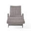 Chaise longue en osier crème