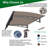 Series Door Window Awning Canopy Made Of  0.137 Inch Thick Crystal Solid Polycarbonate Sheet And Aluminum Alloy With Valance In Size Of 47" Wide X 34" Deep For Masonry Concrete Wall-114653938