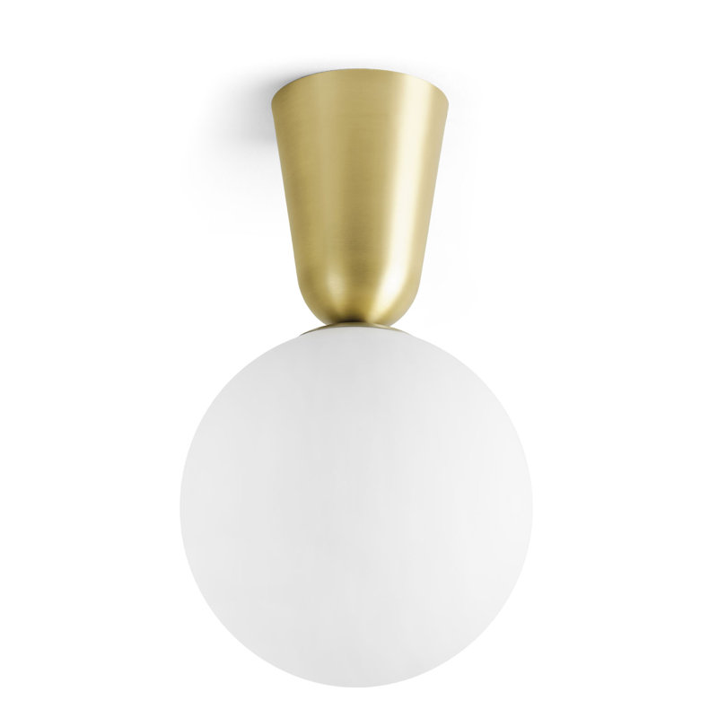 Robertville Glass Semi Flush Mount, 51cm H x 30cm W x 30cm D