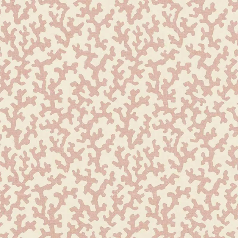 Tissu Schumacher x Veere Grenney, Rose du temple