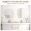 Miroir mural irrégulier, miroir en bois asymétrique-1612739793