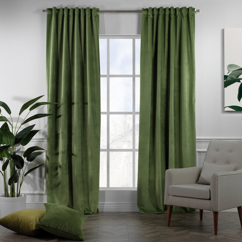 Decorative Double Panel in Matt, Extra Wide X Extra Long, L 52 po x L 95 po, 30 olivine