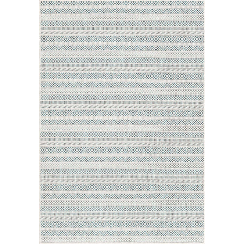 Hewitt Striped Indoor / Outdoor Rug, Rectangle 4'1" x 6'1"